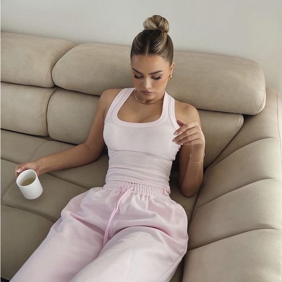 Free People Tops - NWT | FREE PEOPLE INTIMATES ROSE PINK PLUNGE KEEP IT SLEEK SLEEVELESS BODYSUIT